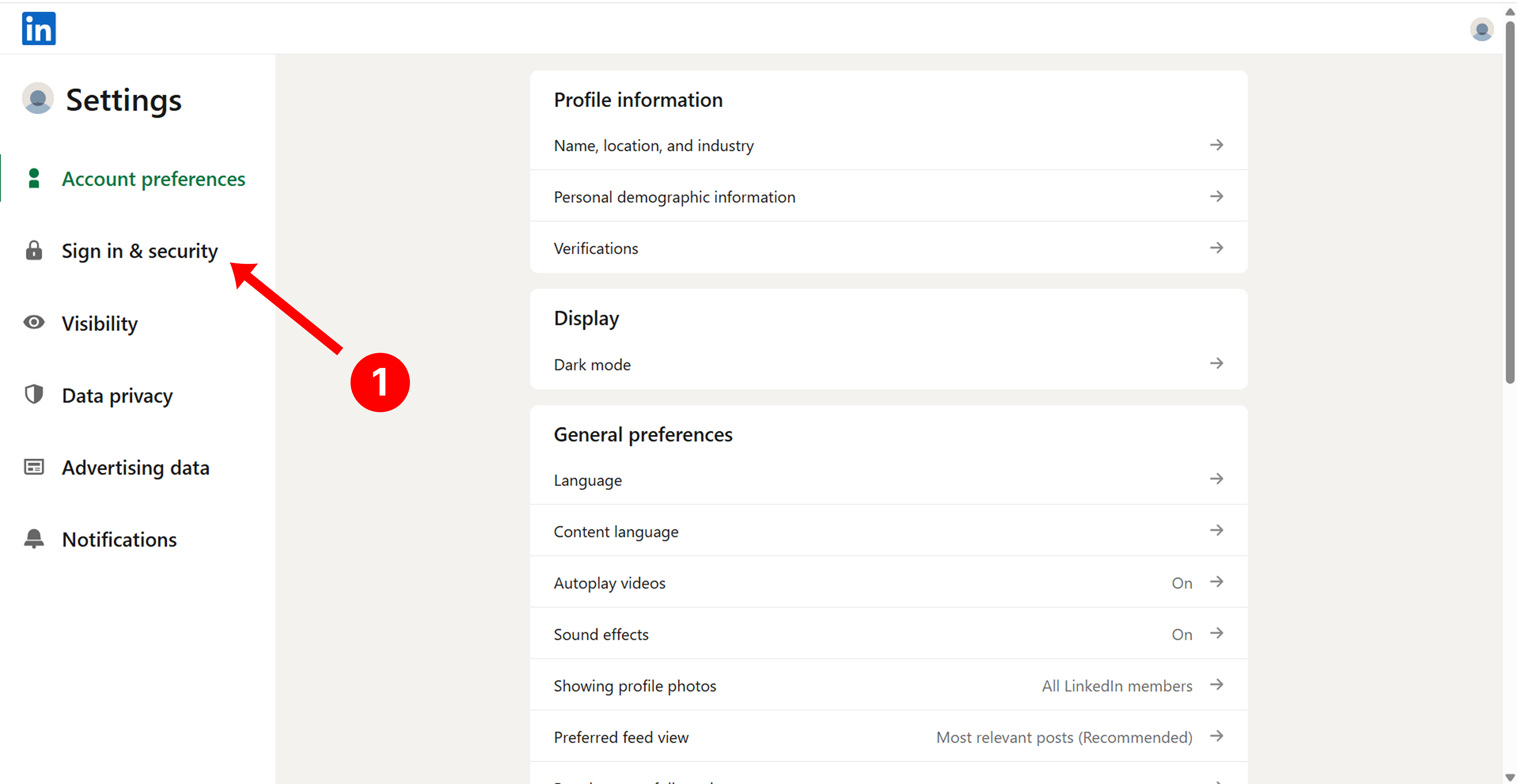 Sign in &amp; Security